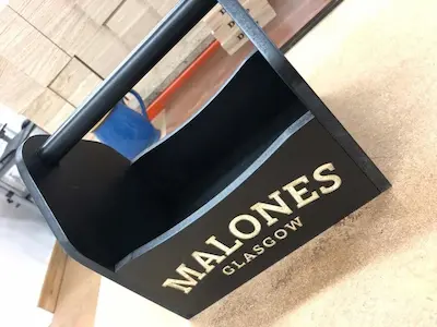 Custom condiment holder for Malones